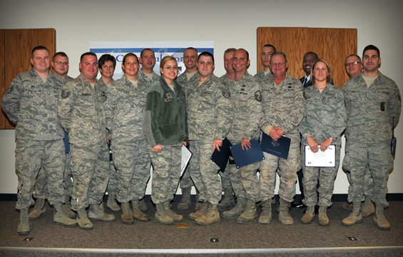 Ohio Air National Guard members from the 200th RED HORSE Squadron at Camp Perry Joint Training Center, Ohio, and the 179 th Airlift Wing in Mansfield, Ohio
