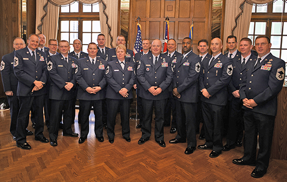Airmen who attend the annual Ohio Chiefs Recognition Luncheon, hosted by Chief Master Sgt. Philip Smith, command chief of the Ohio Air National Guard