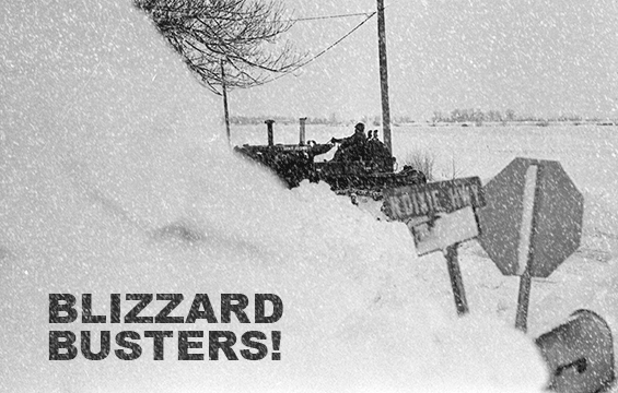 Animated snowfalling  in rural Ohio during 1978 blizzard.