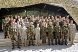 20110913-A-6303K-009  Participants in the Fall 2011 Brigade Staff Exercises from the 16th Engineer Brigade, Ohio Army National Guard, and Serbian 2nd Brigade Headquarters pose for a group picture following a demonstration of the training exercise Sep. 13, in Kraljevo.  The exercise focused on emergency response coordination.  The collaboration is part of an ongoing State Partnership Program, to promote and coordinate activities between Serbia and Ohio (Ohio National Guard Photo by Staff Sgt. Peter Kresge).