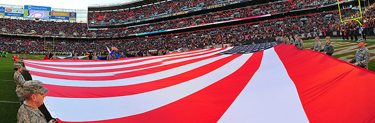Cleveland Browns 'salute' military service members, veterans