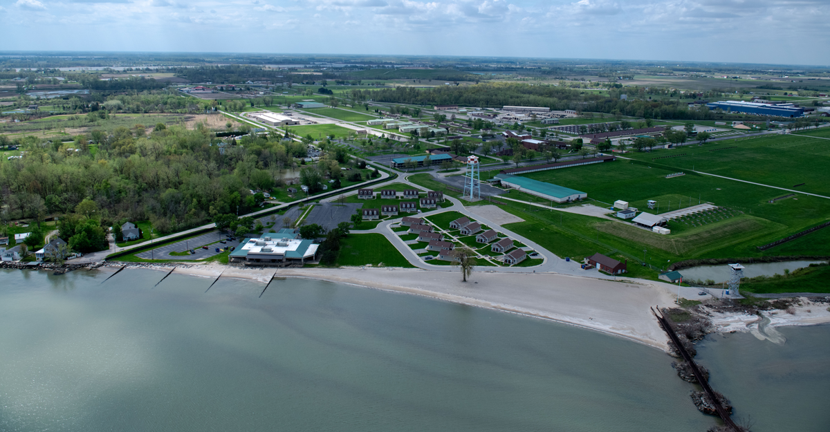 Aerial view of Camp Perry