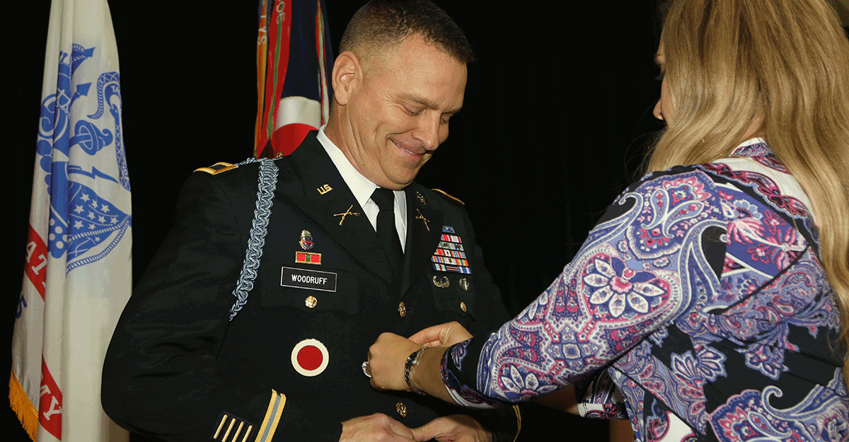 Woodruff getting pinned.