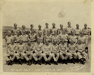 Soldiers in the Headquarters and Headquarters Detachment, Ohio National Guard, 1954.