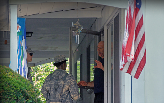 Ohio National Guard Soldiers and Airmen go door-to-door this week in Franklin and Montgomery counties
