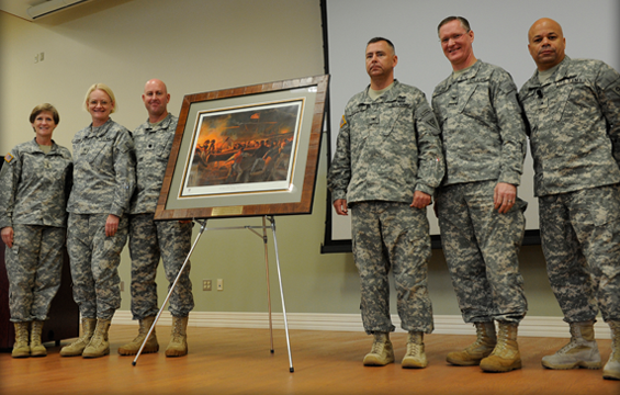 copy of the 2012 U.S. Army War College graduation gift painting 