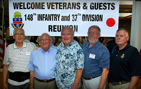 Former commanders of the 1st Battalion, 148th Infantry Regiment.