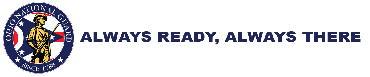 Ohio Army National Guard Logo and motto: Always Ready, Always There