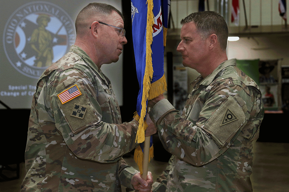 Profile of commanders exchange of flag.