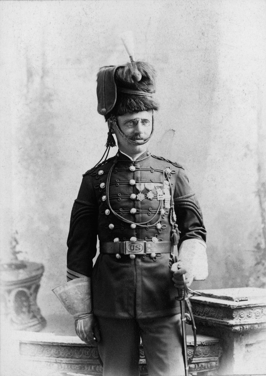 Black and white portrait of Lt. Col. Webb Hayes