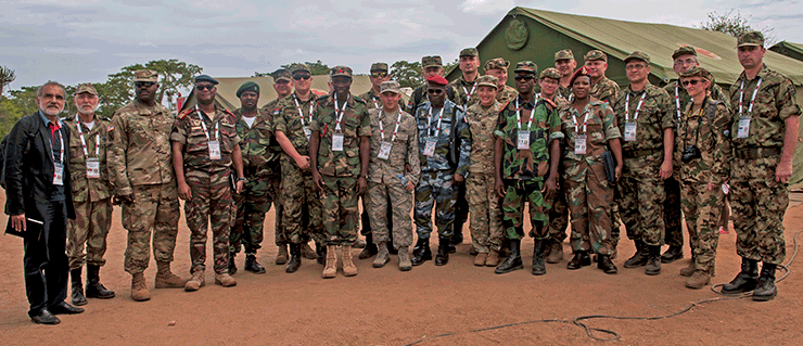 Group shot of Soldiers and Airmen participating in PAMBALA 17.