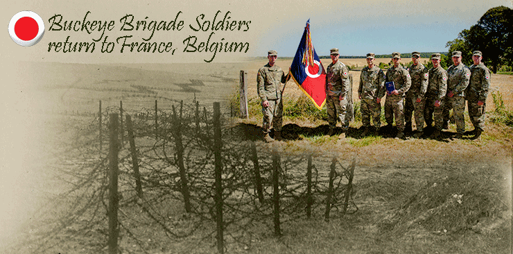 Buckeye Brigade Soldiers return to France, Belgium