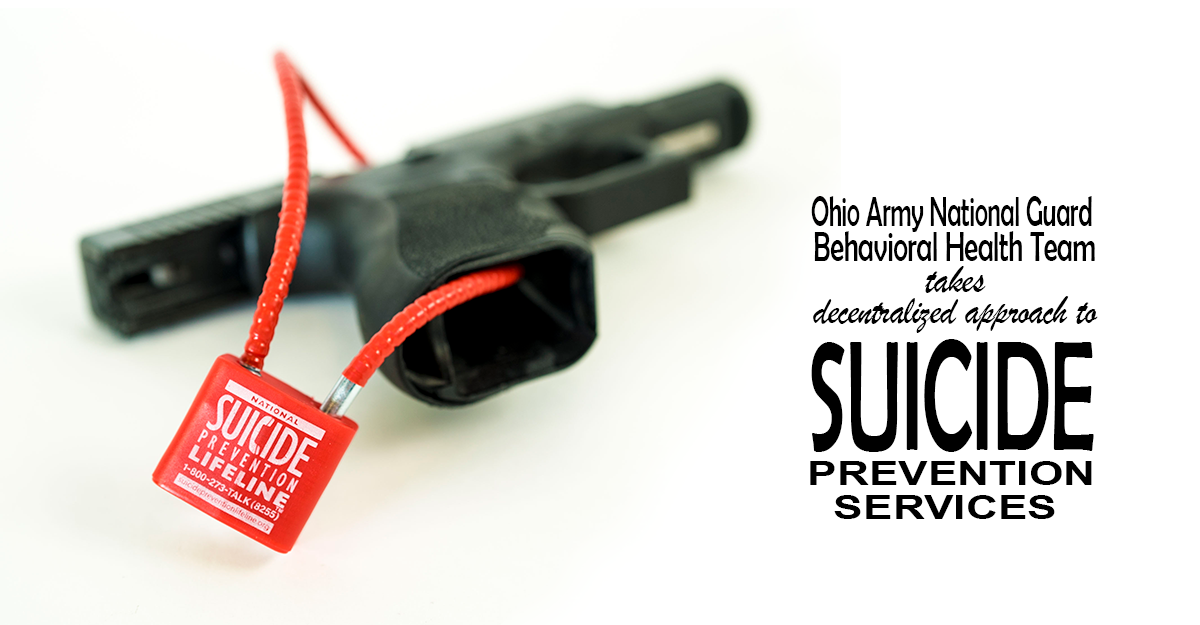 Pistol with suiceid prevention lock.