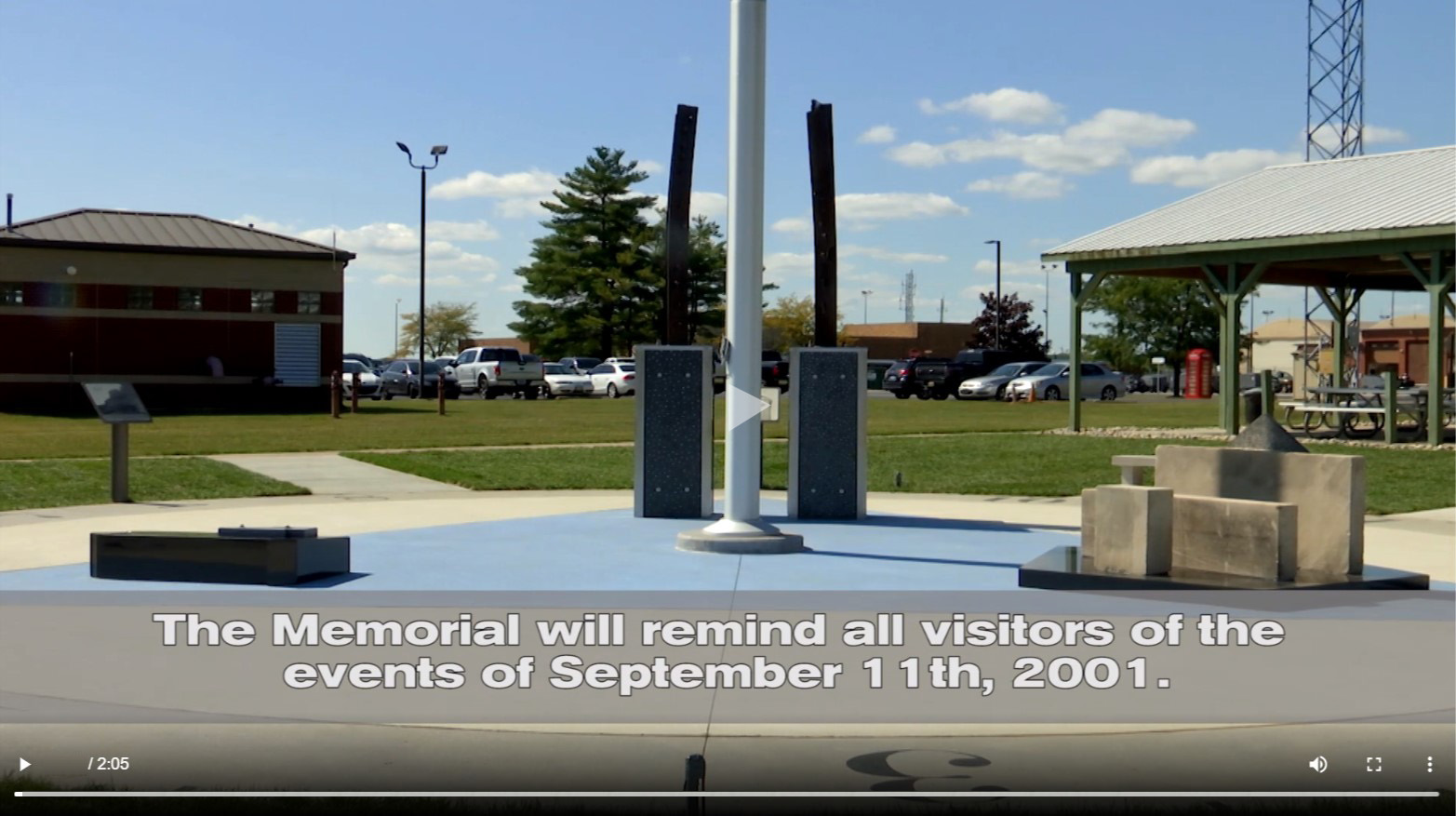 Still from video- of the memorial. 