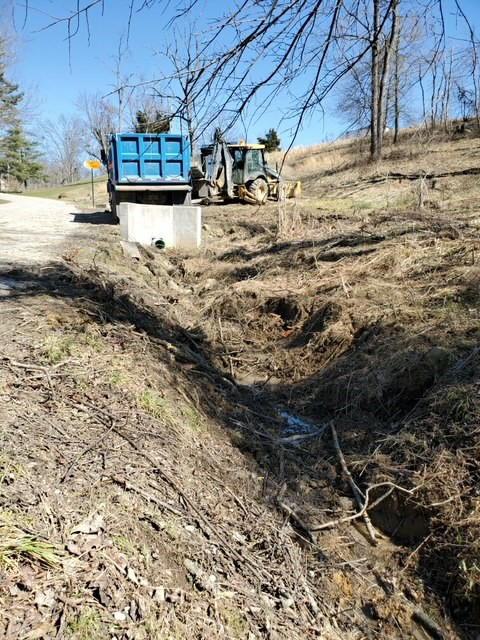 Ditch after cleanup.