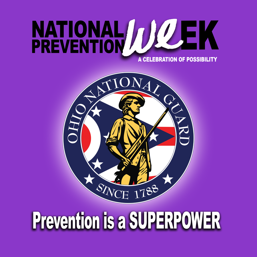 Graphic for National Prevention Week - Prevention is a SUPERPOWER.